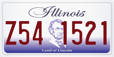 IL license plate Z541521