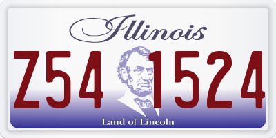 IL license plate Z541524