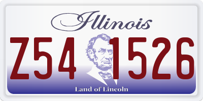 IL license plate Z541526