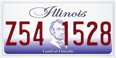 IL license plate Z541528