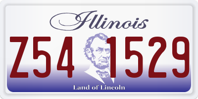 IL license plate Z541529