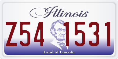 IL license plate Z541531