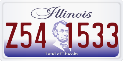 IL license plate Z541533