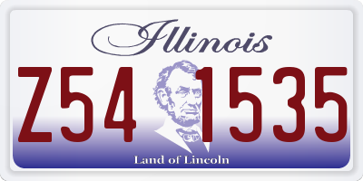 IL license plate Z541535