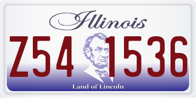 IL license plate Z541536