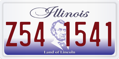 IL license plate Z541541