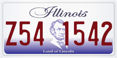IL license plate Z541542