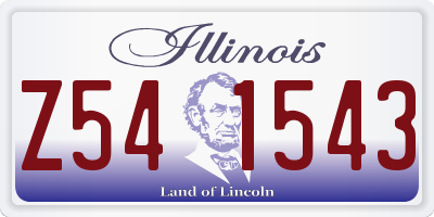 IL license plate Z541543