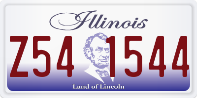 IL license plate Z541544