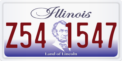 IL license plate Z541547