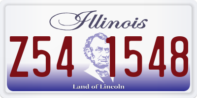 IL license plate Z541548