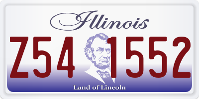IL license plate Z541552