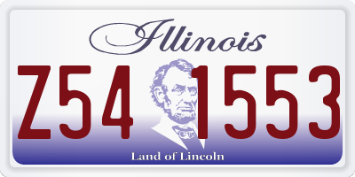 IL license plate Z541553