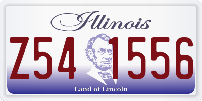 IL license plate Z541556