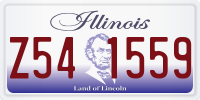 IL license plate Z541559