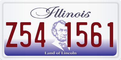 IL license plate Z541561