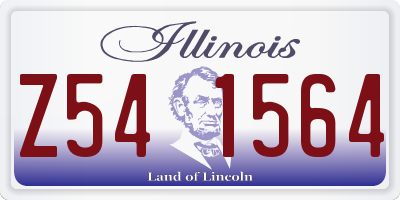 IL license plate Z541564