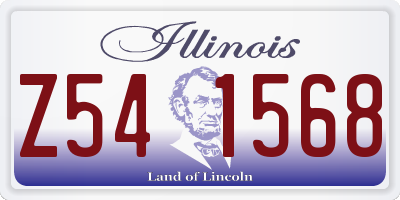 IL license plate Z541568