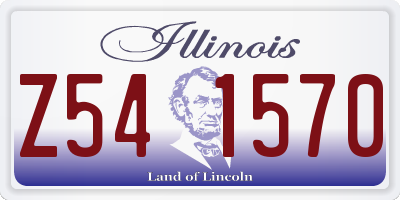 IL license plate Z541570