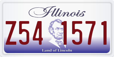 IL license plate Z541571