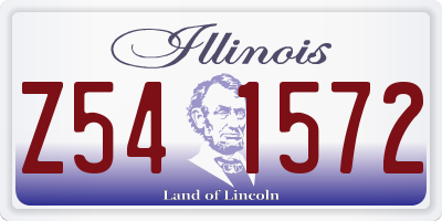 IL license plate Z541572