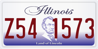 IL license plate Z541573