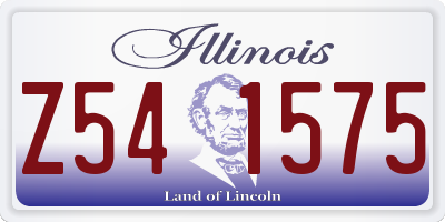 IL license plate Z541575