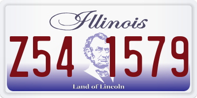 IL license plate Z541579