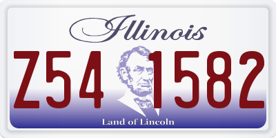 IL license plate Z541582