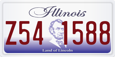 IL license plate Z541588