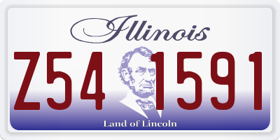 IL license plate Z541591