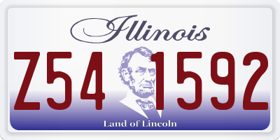 IL license plate Z541592