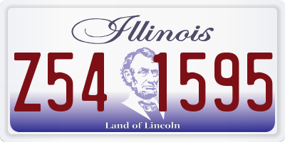 IL license plate Z541595