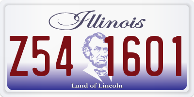 IL license plate Z541601