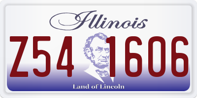 IL license plate Z541606