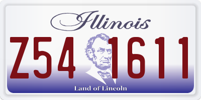 IL license plate Z541611