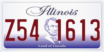 IL license plate Z541613