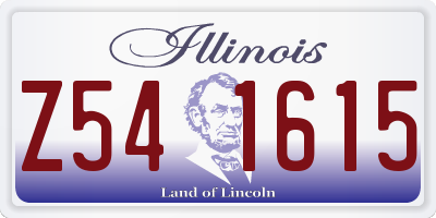 IL license plate Z541615