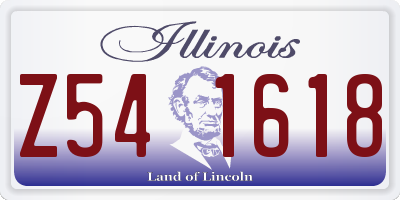 IL license plate Z541618