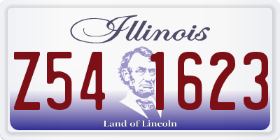 IL license plate Z541623