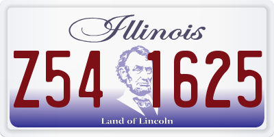 IL license plate Z541625