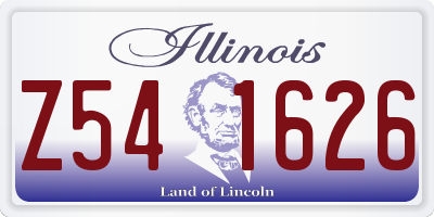 IL license plate Z541626