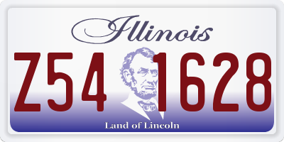 IL license plate Z541628