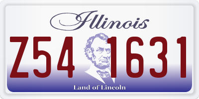 IL license plate Z541631