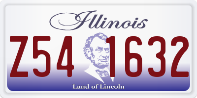 IL license plate Z541632