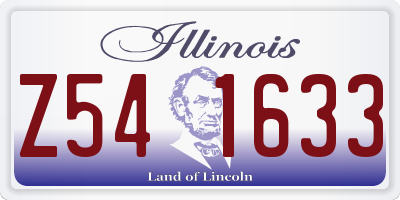 IL license plate Z541633