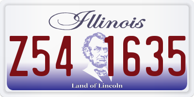 IL license plate Z541635