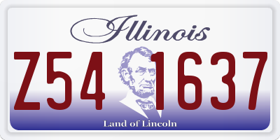 IL license plate Z541637
