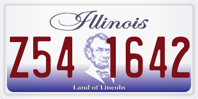 IL license plate Z541642