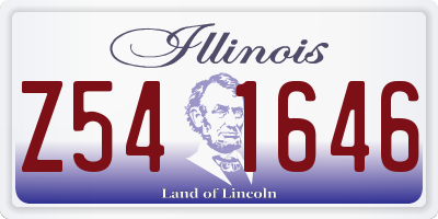 IL license plate Z541646